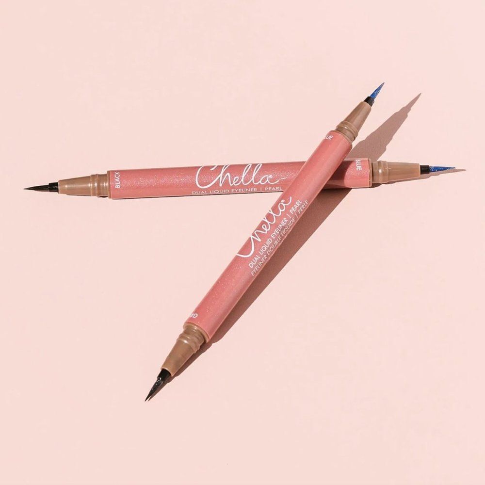 NIB Chella Dual Liquid Eyeliner in Pearl Dark Blue & Black - Picture 8 of 12